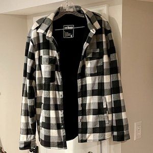 Urban Pipeline Buffalo Plaid fleeced lined Jacket- L